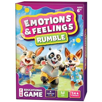 Clever Fox Play Emotions & Feelings Rumble – Emotional Intelligence & Regulation Card Game for Kids Ages 6+ Learning Activity for Family & Therapy to Develop Social Skills & Problem Solving Clever Fox Play Emotions & Feelings Rumble – Emotional Intelligence & Regulation Card Game for Kids Ages 6+ Learning Activity for Family & Therapy to Develop Social Skills & Problem Solving