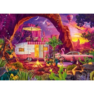 Schmidt Spiele 58574 Jeff Haynie, Camping Paradise in the Desert, 1000 Piece Jigsaw Puzzle Schmidt Spiele 58574 Jeff Haynie, Camping Paradise in the Desert, 1000 Piece Jigsaw Puzzle