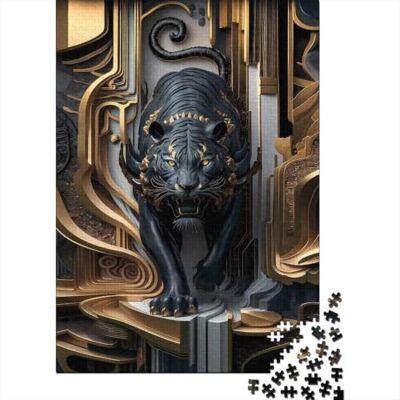 TBDUEPS Black Gold Tiger Realm, Classic Jigsaw Puzzle, 1000 Pieces, 52x38cm/1000pcs For relaxed days after Christmas: Adult jigsaw puzzle with 1000 pieces; for adults who enjoy jigsaws and thoughtful gifts. TBDUEPS Black Gold Tiger Realm, Classic Jigsaw Puzzle, 1000 Pieces, 52x38cm/1000pcs For relaxed days after Christmas: Adult jigsaw puzzle with 1000 pieces; for adults who enjoy jigsaws and thoughtful gifts.