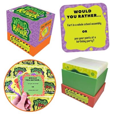 Buddy & Barney Would You Rather Gross Edition Card Game for Kids & Family – 200+ Funny & Gross Question Cards, Party Game for Family Game Night, Travel & Indoor Fun, Ages 6+ Buddy & Barney Would You Rather Gross Edition Card Game for Kids & Family – 200+ Funny & Gross Question Cards, Party Game for Family Game Night, Travel & Indoor Fun, Ages 6+