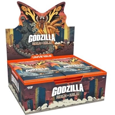 Jasco Games UniVersus: Godzilla: Reign of Kaiju Booster Display 24 Packs (11 Cards Each), Kaiju Battle Deck-Building, Collectible Card Game, Randomly Assorted Jasco Games UniVersus: Godzilla: Reign of Kaiju Booster Display 24 Packs (11 Cards Each), Kaiju Battle Deck-Building, Collectible Card Game, Randomly Assorted