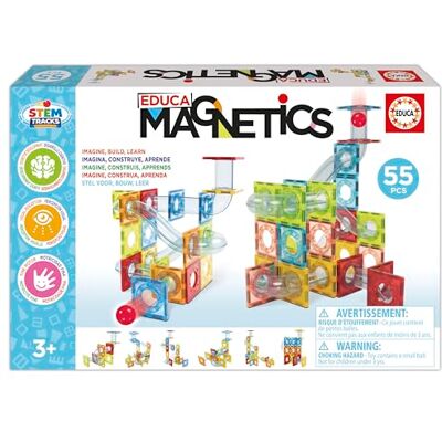 Educa Magnetics Stem Tracks 55pcs Magnetic Ball Circuit Recommended from 3 4 5 Years (20731) Educa Magnetics Stem Tracks 55pcs Magnetic Ball Circuit Recommended from 3 4 5 Years (20731)