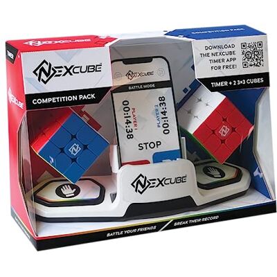 Goliath Nexcube Competition Pack, Speed Cube with 2 x 3 x 3 Cubes, Rubik's Cube from 8 Years Goliath Nexcube Competition Pack, Speed Cube with 2 x 3 x 3 Cubes, Rubik's Cube from 8 Years
