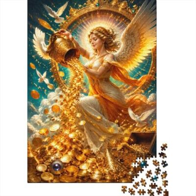 A3D5H7U1 Angel Gold Coin Jigsaw Puzzle, 1000 Pcs Indoor Adult Game 70x50cm Cardboard, Brain Workout, Tight Puzzle Fit, Art Admirers, Stress Reduction A3D5H7U1 Angel Gold Coin Jigsaw Puzzle, 1000 Pcs Indoor Adult Game 70x50cm Cardboard, Brain Workout, Tight Puzzle Fit, Art Admirers, Stress Reduction