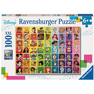 Ravensburger Disney Pixar Disney & Pixar Colour Palette Jigsaw Puzzles for Kids Age 6 Years Up 100 Pieces XXL Gifts for Children Ravensburger Disney Pixar Disney & Pixar Colour Palette Jigsaw Puzzles for Kids Age 6 Years Up 100 Pieces XXL Gifts for Children