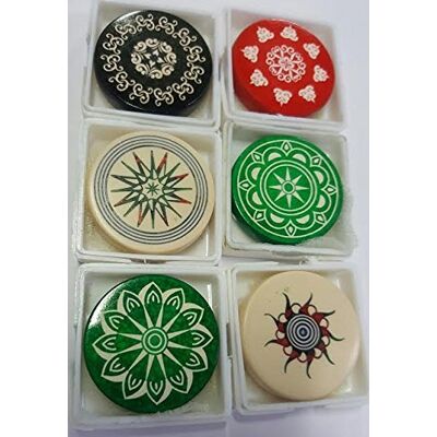C2C Carrom Tournament Striker- Man Made Ivory- Pack Of 2Pc (Ass. Colours) C2C Carrom Tournament Striker- Man Made Ivory- Pack Of 2Pc (Ass. Colours)