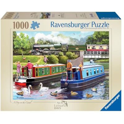 Ravensburger Leisure days No.10 Day on the Canal 1000 Piece Jigsaw Puzzles for Adults and Kids Age 12 Years Up Ravensburger Leisure days No.10 Day on the Canal 1000 Piece Jigsaw Puzzles for Adults and Kids Age 12 Years Up