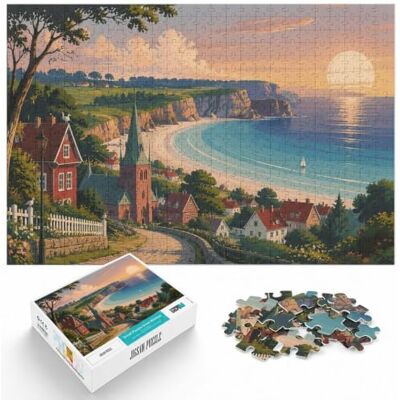 LMYmoney Bornholm Travel, Classic Jigsaw Puzzle, 1000 Pieces, 1000pcs (52x38cm) For winter days with time to puzzle: Adult jigsaw puzzle with 1000 pieces; for family downtime during the festive period. LMYmoney Bornholm Travel, Classic Jigsaw Puzzle, 1000 Pieces, 1000pcs (52x38cm) For winter days with time to puzzle: Adult jigsaw puzzle with 1000 pieces; for family downtime during the festive period.