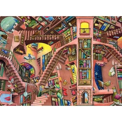 Ravensburger Colin Thompson Jigsaw Puzzle The Ludicrous Library 500 Pieces Adults and Kids Age 10 Years Up Ravensburger Colin Thompson Jigsaw Puzzle The Ludicrous Library 500 Pieces Adults and Kids Age 10 Years Up