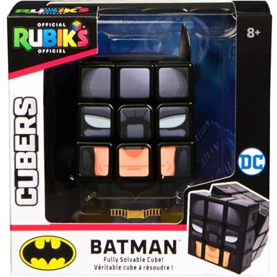 Rubik's Cube Batman Cuber Collectible Puzzle Cube & Brain Teaser Fidget Toy Solvable Cube & Batman Display Stand, Collectible STEM Toy that Merges Pop Culture with Logic Skills & Home Décor, Ages 8+ Rubik's Cube Batman Cuber Collectible Puzzle Cube & Brain Teaser Fidget Toy Solvable Cube & Batman Display Stand, Collectible STEM Toy that Merges Pop Culture with Logic Skills & Home Décor, Ages 8+
