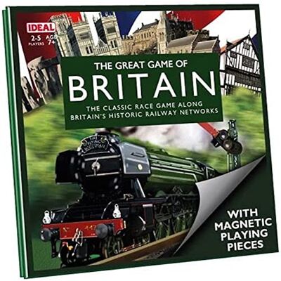 Ideal The Great Game of Britain Travel Edition: The classic race game along Britain's historic railway networks Classic Board Games Travel Games For 2-6 Players Ages 7+ Ideal The Great Game of Britain Travel Edition: The classic race game along Britain's historic railway networks Classic Board Games Travel Games For 2-6 Players Ages 7+