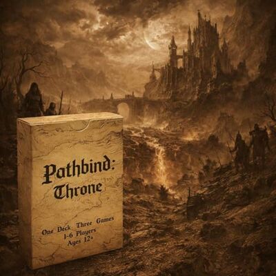 Pathbind : Throne – Mythic Strategy Card Game Path-Based Decisions & Tactical Planning 1–6 Players Solo, Co-op & Competitive Modes Pathbind : Throne – Mythic Strategy Card Game Path-Based Decisions & Tactical Planning 1–6 Players Solo, Co-op & Competitive Modes