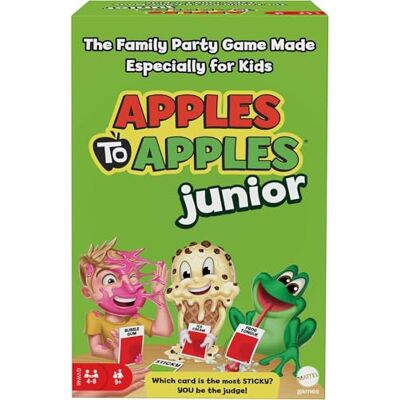 Mattel Apples to Apples Junior: The Game of Crazy Comparisons Family Party Game for Kids, Ages 9 & Up 504 Cards Mattel Apples to Apples Junior: The Game of Crazy Comparisons Family Party Game for Kids, Ages 9 & Up 504 Cards