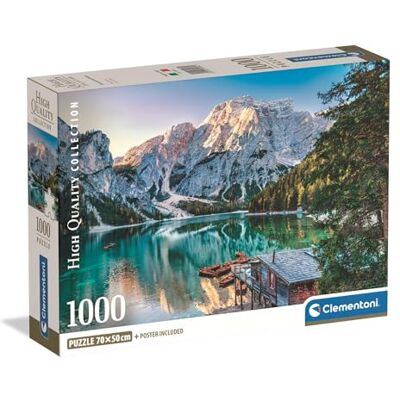 Clementoni 1000 pcs. CB HQC Emerald Lake Braies - Jigsaw Puzzle Clementoni 1000 pcs. CB HQC Emerald Lake Braies - Jigsaw Puzzle