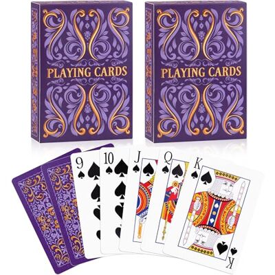 Aomaic Playing Cards 2 Pack Standard Index Playing Card Premium Poker Set Card Games for Adults Deck of Playing Cards for Travel Camping Family Games Night Party Games Aomaic Playing Cards 2 Pack Standard Index Playing Card Premium Poker Set Card Games for Adults Deck of Playing Cards for Travel Camping Family Games Night Party Games