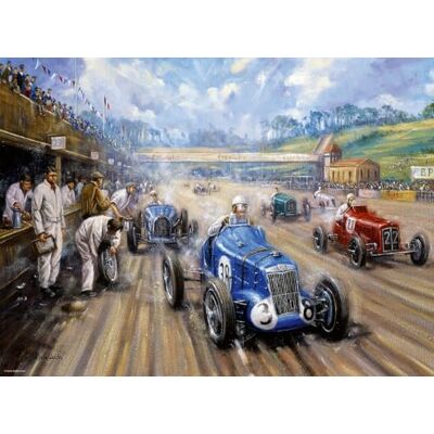 Ravensburger 500 Piece Jigsaw Puzzle – The Need For Speed by Kevin Walsh – Vintage 1930s Grand Prix Racing Scene, Classic Cars Puzzle for Adults & Teens Ravensburger 500 Piece Jigsaw Puzzle – The Need For Speed by Kevin Walsh – Vintage 1930s Grand Prix Racing Scene, Classic Cars Puzzle for Adults & Teens