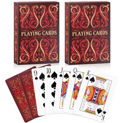 Aomaic Playing Cards 2 Pack Standard Index Playing Card Premium Poker Set Card Games for Adults Deck of Playing Cards for Travel Camping Family Games Night Party Games Aomaic Playing Cards 2 Pack Standard Index Playing Card Premium Poker Set Card Games for Adults Deck of Playing Cards for Travel Camping Family Games Night Party Games