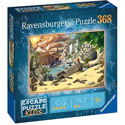 Ravensburger Pirate's Peril Escape Room Mystery Challenge Jigsaw Puzzle for Kids and Adults Age 9 Years Up 368 Pieces Ravensburger Pirate's Peril Escape Room Mystery Challenge Jigsaw Puzzle for Kids and Adults Age 9 Years Up 368 Pieces