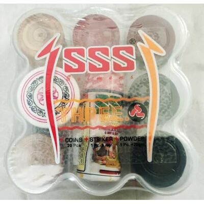 Yuktha Carrom Board Coins Wooden Eternal 24 Pcs + 1 no Striker Yuktha Carrom Board Coins Wooden Eternal 24 Pcs + 1 no Striker