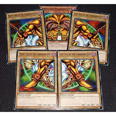 Yu-Gi-Oh! Exodia the Forbidden One YuGiOh Legendary Decks II Yugi's God Card Complete Set LDK2-ENY04, LDK2-ENY05, LDK2-ENY06, LDK2-ENY07, LDK2-ENY08 Yu-Gi-Oh! Exodia the Forbidden One YuGiOh Legendary Decks II Yugi's God Card Complete Set LDK2-ENY04, LDK2-ENY05, LDK2-ENY06, LDK2-ENY07, LDK2-ENY08