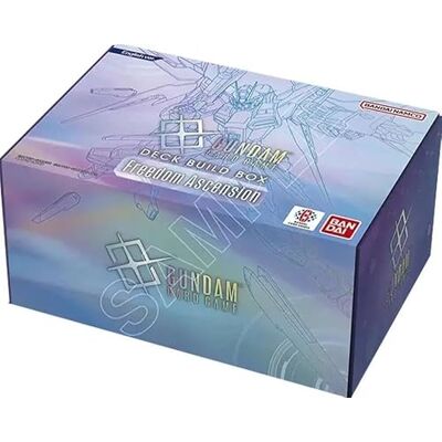 BANDAI Gundam Card Game Deck Build Box Freedom Ascension SC01 – 125 Reprint Cards, 4 GD05 Booster Packs, Bonus Pack and Storage Box – English Edition BANDAI Gundam Card Game Deck Build Box Freedom Ascension SC01 – 125 Reprint Cards, 4 GD05 Booster Packs, Bonus Pack and Storage Box – English Edition