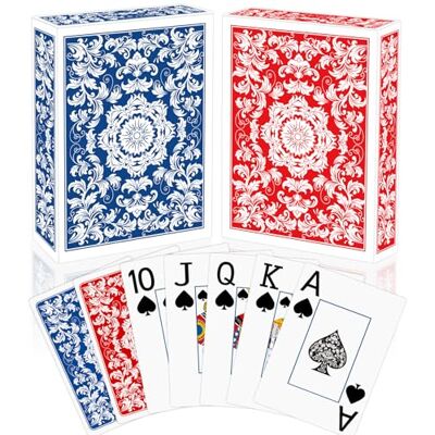 Sondeng 2 Pack Playing Cards Deck of Cards Professional Poker Set Blue Red Jumbo Index Large Print Playing Card,for Adults Seniors,Card Games for Night Party,Playing Card for Family Companion Sondeng 2 Pack Playing Cards Deck of Cards Professional Poker Set Blue Red Jumbo Index Large Print Playing Card,for Adults Seniors,Card Games for Night Party,Playing Card for Family Companion