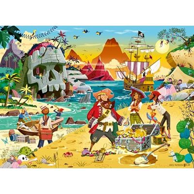 Ravensburger Pirate Treasure Island 100 Piece Jigsaw Puzzles for Kids Age 6 Years Up XXL Format Ravensburger Pirate Treasure Island 100 Piece Jigsaw Puzzles for Kids Age 6 Years Up XXL Format