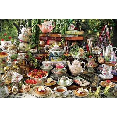 Cobble Hill Mad Hatter's Tea Party 2000 Pieces - Jigsaw Puzzle Cobble Hill Mad Hatter's Tea Party 2000 Pieces - Jigsaw Puzzle