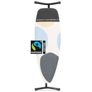 Brabantia Ironing Board D Integrated Steam Iron Rest Adjustable Height with Transport Lock Non-Slip Rubber Feet Cotton Cover with Foam Layer Foldable XL Unit Spring Bubbles 135x45 cm Brabantia Ironing Board D Integrated Steam Iron Rest Adjustable Height with Transport Lock Non-Slip Rubber Feet Cotton Cover with Foam Layer Foldable XL Unit Spring Bubbles 135x45 cm