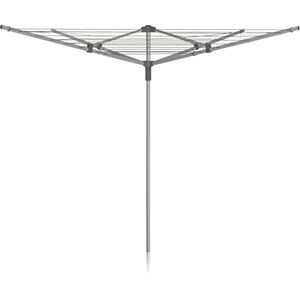 Addis 40m 4 Arm Rotary Washing Line (Grey) Multiple Tension Adjustment, Folding Outdoor Rotating Clothes Dryer & Ground Spike MOB, Metallic Addis 40m 4 Arm Rotary Washing Line (Grey) Multiple Tension Adjustment, Folding Outdoor Rotating Clothes Dryer & Ground Spike MOB, Metallic