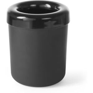 HENDI Tabletop litterbin or cutlery holder, black, ⌀130x(H)160 mm HENDI Tabletop litterbin or cutlery holder, black, ⌀130x(H)160 mm