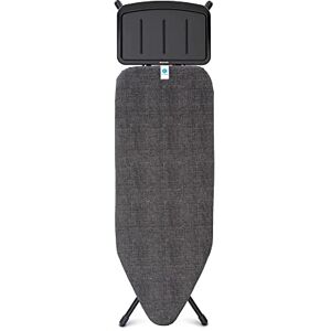 Brabantia Ironing Board C Extra Large Steam Iron Rest Adjustable in Height Non-Slip Rubber Feet Cotton Cover with Foam Layer Foldable XL Unit Black Denim Size C (124 x 45cm) Brabantia Ironing Board C Extra Large Steam Iron Rest Adjustable in Height Non-Slip Rubber Feet Cotton Cover with Foam Layer Foldable XL Unit Black Denim Size C (124 x 45cm)