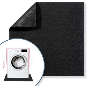 Nicoman Anti-Vibration Washing Machine Mat, Tumble Dryer Matt, Speakers Drum Noise Reduction Matting, 600 x 600 x 8 mm Black Nicoman Anti-Vibration Washing Machine Mat, Tumble Dryer Matt, Speakers Drum Noise Reduction Matting, 600 x 600 x 8 mm Black