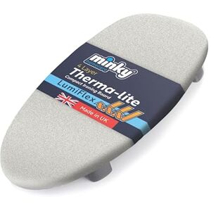 Minky Table Top Ironing Board, Therma-lite Board, LumiFlex Cover, Compact Iron Table, Non-Slip Folding Legs, Lightweight, 70 x 34cm, UK Manufactured Minky Table Top Ironing Board, Therma-lite Board, LumiFlex Cover, Compact Iron Table, Non-Slip Folding Legs, Lightweight, 70 x 34cm, UK Manufactured
