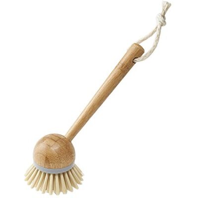 Addis Dish Brush with Natural Bamboo Finish, Classic Retro Style, Natural & Grey, Grey/Wood, 22 x 7 x 6 cm 517670 Addis Dish Brush with Natural Bamboo Finish, Classic Retro Style, Natural & Grey, Grey/Wood, 22 x 7 x 6 cm 517670