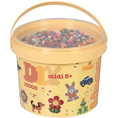 Hama - Midi Beads 10000 - 5 Pegboards - Bead Set Hama - Midi Beads 10000 - 5 Pegboards - Bead Set
