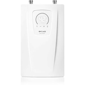 CLAGE CEX-U Electronic Instantaneous Water Heater for Kitchen, 11-13.5 kW 400 V, Accurate Temperature Selection, LED Sensor Control Panel, Slim Design for Under-Sink Mounting, VDE-GS Tested CLAGE CEX-U Electronic Instantaneous Water Heater for Kitchen, 11-13.5 kW 400 V, Accurate Temperature Selection, LED Sensor Control Panel, Slim Design for Under-Sink Mounting, VDE-GS Tested