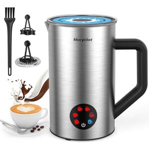 morpilot Milk Frother Electric 6 in 1 Automatic Milk Frothers 350ml Milk Steamer and Warmer Stainless Steel Milk Heater Hot & Cold Milk Foamer for Latte Coffee Chocolate, Silvery morpilot Milk Frother Electric 6 in 1 Automatic Milk Frothers 350ml Milk Steamer and Warmer Stainless Steel Milk Heater Hot & Cold Milk Foamer for Latte Coffee Chocolate, Silvery