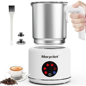 morpilot Milk Frother Electric 6 in 1 Automatic Milk Frothers 500ML Large Capacity Milk Steamer Stainless Steel Hot Chocolate Maker Milk Warmer and Foamer for Coffee Latte (White) morpilot Milk Frother Electric 6 in 1 Automatic Milk Frothers 500ML Large Capacity Milk Steamer Stainless Steel Hot Chocolate Maker Milk Warmer and Foamer for Coffee Latte (White)