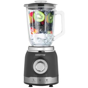 GEEPAS Electric Blender Smoothie Maker, 700W Glass Jug Blender with Ice Crusher Stainless Steel Blades 2 Speed Control with Pulse Function 1.5L Glass Jar Smoothie Milkshake Maker, Grey GEEPAS Electric Blender Smoothie Maker, 700W Glass Jug Blender with Ice Crusher Stainless Steel Blades 2 Speed Control with Pulse Function 1.5L Glass Jar Smoothie Milkshake Maker, Grey