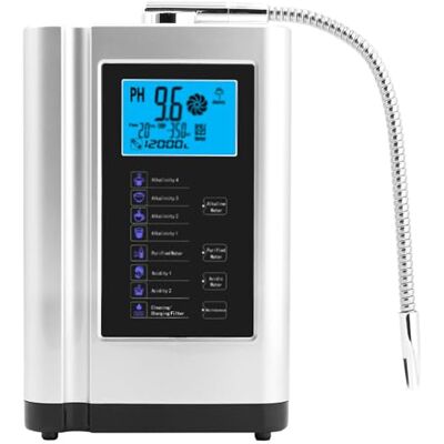 ZyKnaurral Alkaline Water Ionizer with 7 Water Settings,Up to -500mV ORP, PH 3.5-10.5 Water Purifier Machine, Water Filter System for Home,Auto-Cleaning,Intelligent Voice,Silver ZyKnaurral Alkaline Water Ionizer with 7 Water Settings,Up to -500mV ORP, PH 3.5-10.5 Water Purifier Machine, Water Filter System for Home,Auto-Cleaning,Intelligent Voice,Silver