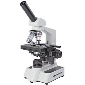 BRESSER Microscope Erudit DLX 40x-600x with 360° rotatable monocular view, fine focusing drive and coaxial mechanical desk BRESSER Microscope Erudit DLX 40x-600x with 360° rotatable monocular view, fine focusing drive and coaxial mechanical desk