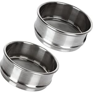ZOEYES 2 PCS 304 Stainless Steel Test Sieves, 200 Mesh 0.075mm + #80 Mesh 0.2mm Aperture Lab Standard Test Sieve, φ10cm/4”Dia Economy Test Sieve for Industrial Laboratory ZOEYES 2 PCS 304 Stainless Steel Test Sieves, 200 Mesh 0.075mm + #80 Mesh 0.2mm Aperture Lab Standard Test Sieve, φ10cm/4”Dia Economy Test Sieve for Industrial Laboratory