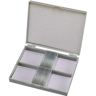 BRESSER Prepared Slides with Wooden Box (Pack of 25 Pieces) BRESSER Prepared Slides with Wooden Box (Pack of 25 Pieces)