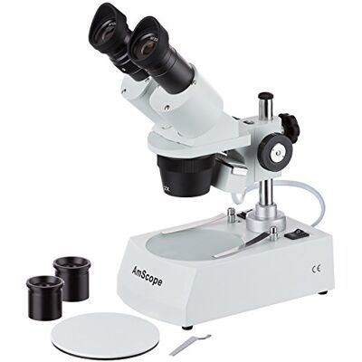 AmScope 20 x 40 x 80 x Home School de dissection pour étudiants Microscope binoculaire stéréo avec Incident transmises double et système d'éclairage AmScope 20 x 40 x 80 x Home School de dissection pour étudiants Microscope binoculaire stéréo avec Incident transmises double et système d'éclairage