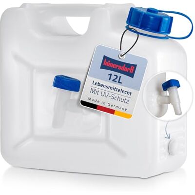 hünersdorff Hunersdorff 816500 Water Jerry Can Profi of HD-PE, 12 L hünersdorff Hunersdorff 816500 Water Jerry Can Profi of HD-PE, 12 L
