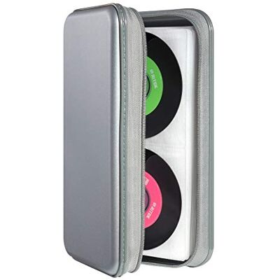 DVSICK Hard CD/DVD Case, 96 Capacity Holder Protective Storage for Car (Gray) DVSICK Hard CD/DVD Case, 96 Capacity Holder Protective Storage for Car (Gray)
