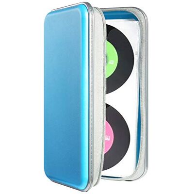 DVSICK 96 Capacity CD/DVD Case Holder Plastic Car Organizer Wallet, Protective DVD Storage (Skyblue) DVSICK 96 Capacity CD/DVD Case Holder Plastic Car Organizer Wallet, Protective DVD Storage (Skyblue)