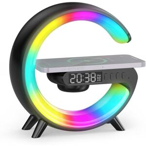 Smiling Shark Wake Up Light, Alarm Clock Wireless Charger with 10 Light Modes Button Control Sunrise Sunset Simulation Bluetooth Speaker G Lamp for Home Decor Bedroom Smiling Shark Wake Up Light, Alarm Clock Wireless Charger with 10 Light Modes Button Control Sunrise Sunset Simulation Bluetooth Speaker G Lamp for Home Decor Bedroom