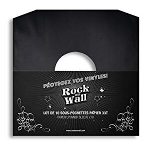 Rock On Wall Nero - 10 Pz. Paper Sleeves for Vinyl - Wall Art Packaging Rock On Wall Nero - 10 Pz. Paper Sleeves for Vinyl - Wall Art Packaging